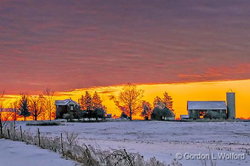 Winter Farm At Dawn_P1000337-9.jpg - Photographed near Smiths Falls, Ontario, Canada.